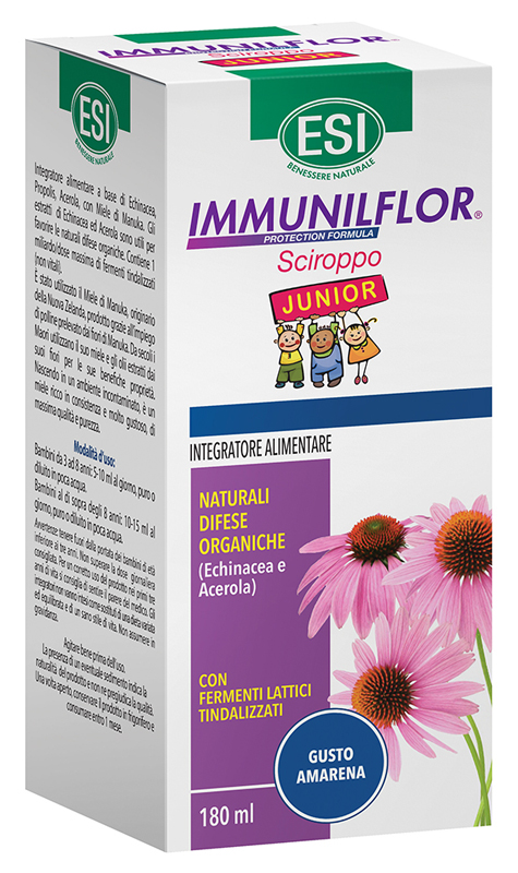 ESI IMMUNILFLOR SCIROPPO JUNIOR 180 ML - lepimpinelle.it