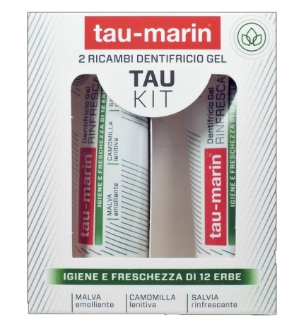 TAU MARIN DENTIFRICIO RINFRESCANTE RICARICA TAU KIT 2X20ML - lepimpinelle.it