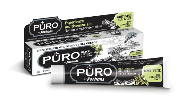 DENTIFRICIO FORHANS GEL BLACK4WHITE - lepimpinelle.it