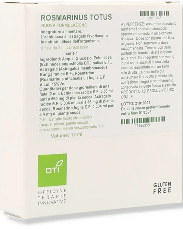 ROSMARINUS TOTUS NUOVA FORMULAZIONE 1SERIE 6FIALE GLUCOSATE 2ML - lepimpinelle.it