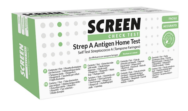 STREP A ANTIGEN HOME TEST DETERMINAZIONE QUALITATIVA ANTIGENI STREPTOCOCCO A DA TAMPONE FARINGEO 2 PEZZI - lepimpinelle.it