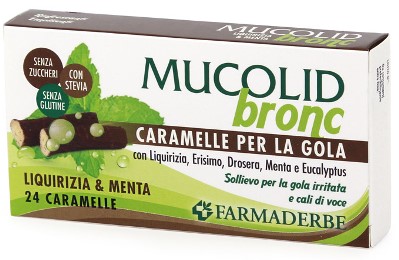 MUCOLID BRONC MENTA & LIQUIRIZIA 24 CARAMELLE - lepimpinelle.it