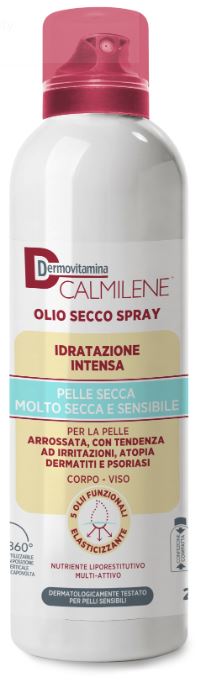 DERMOVITAMINA CALMILENE OLIO SECCO SPRAY IDRATAZIONE INTENSA PER PELLE SECCA, MOLTO SECCA E SENSIBILE 200 ML - lepimpinelle.it