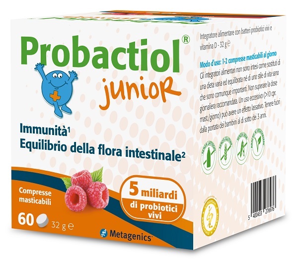 PROBACTIOL JUNIOR 60 COMPRESSE MASTICABILI NEW - lepimpinelle.it