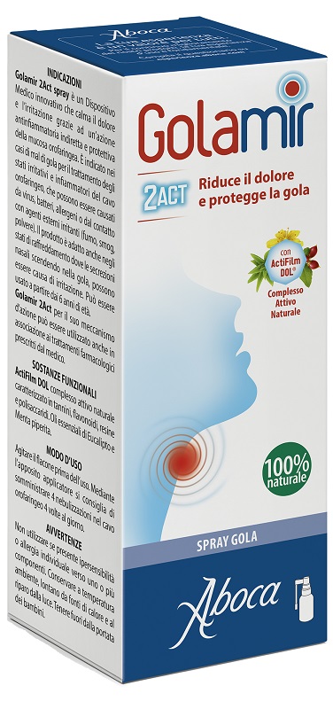 GOLAMIR 2ACT SPRAY 30 ML NO ALCOOL ADULTI E BAMBINI DA UN ANNO DI ETA' - lepimpinelle.it