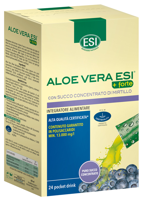 ESI ALOE VERA SUCCO + FORTE MIRTILLO 24 POCKET DRINK - lepimpinelle.it