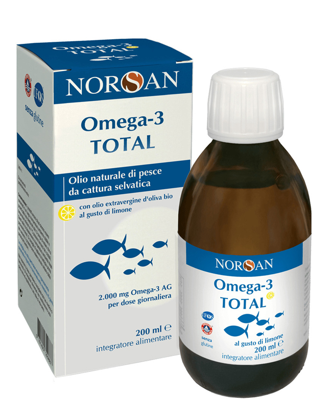 NORSAN OMEGA 3 TOTAL 200 ML GUSTO LIMONE - lepimpinelle.it