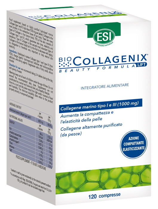 ESI BIOCOLLAGENIX 120 COMPRESSE - lepimpinelle.it
