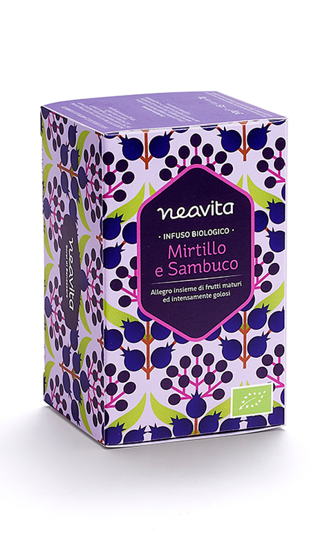 INFUSO IN FILTRO MIRTILLO E SAMBUCO BIO 1 PEZZO - lepimpinelle.it