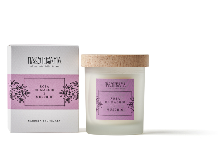 CANDELA ROSA DI MAGGIO E MUSCHIO 180 G - lepimpinelle.it
