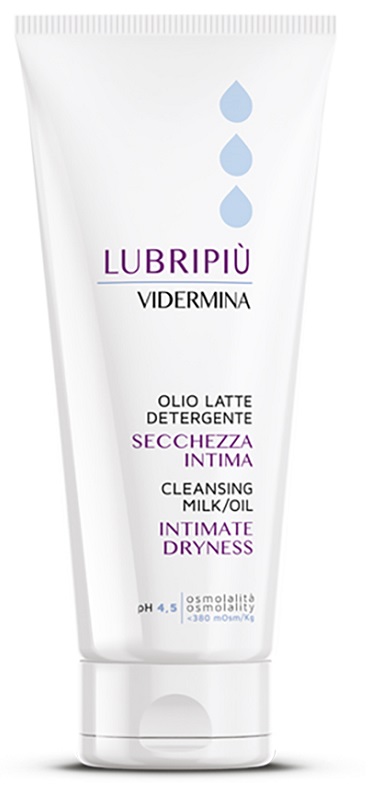 VIDERMINA LUBRIPIU' OLIO LATTE DETERGENTE SECCHEZZA INTIMA 200 ML - lepimpinelle.it