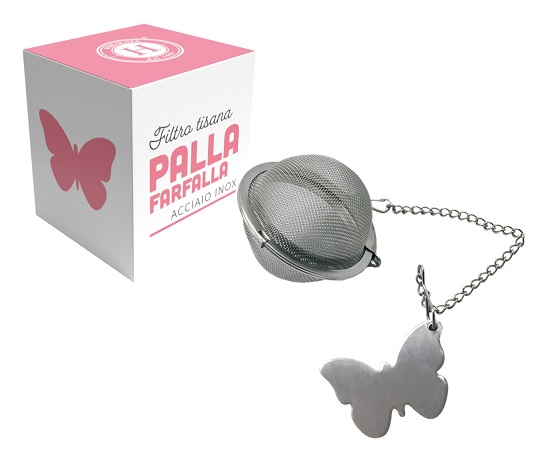 HIMALAYA FILTRO TISANA PALLA FARFALLA IN ACCIAIO INOX - lepimpinelle.it