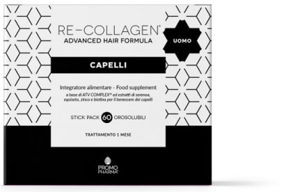 RE-COLLAGEN UOMO CAPELLI 60 STICK - lepimpinelle.it