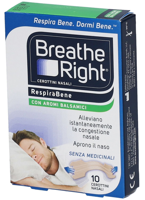 CEROTTI NASALI BREATHE RIGHT BALSAMICI 10 PEZZI - lepimpinelle.it