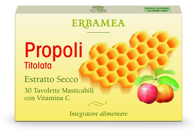 PROPOLI TITOLATA 30 TAVOLETTE MASTICABILI - lepimpinelle.it