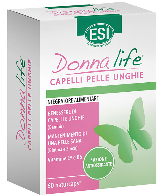 ESI DONNA LIFE CAPELLI PELLE UNGHIE 60 NATURCAPS - lepimpinelle.it