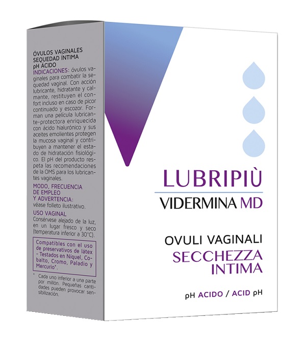 VIDERMINA LUBRIPIU' OVULI VAGINALI 2 BLISTER DA 5 OVULI - lepimpinelle.it