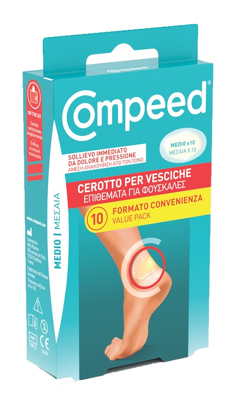 CEROTTI COMPEED PER VESCICHE MEDIO 10 PEZZI CARTON - lepimpinelle.it