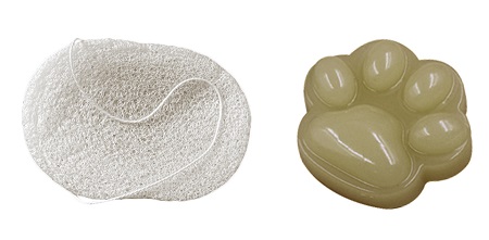 KONJAC SPUGNA BIANCA + SAPONE VERDE - lepimpinelle.it