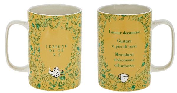 NEAVITA MUG LEZIONI DI TE' GIALLA DA 350ML - lepimpinelle.it