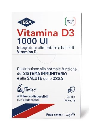 VITAMINA D3 IBSA 1000UI 30 FILM ORODISPERSIBILI - lepimpinelle.it