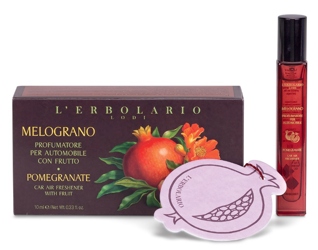 MELOGRANO PROFUMATORE AUTOMOBILE CON FRUTTO EDIZIONE LIMITATA 10 ML - lepimpinelle.it