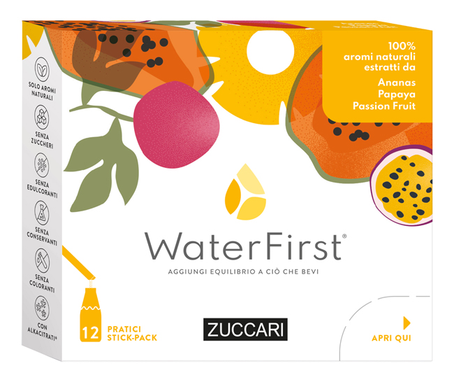 WATER FIRST ANANAS-PAPAYA-PASSION FRUIT 12 STICK PACK - lepimpinelle.it