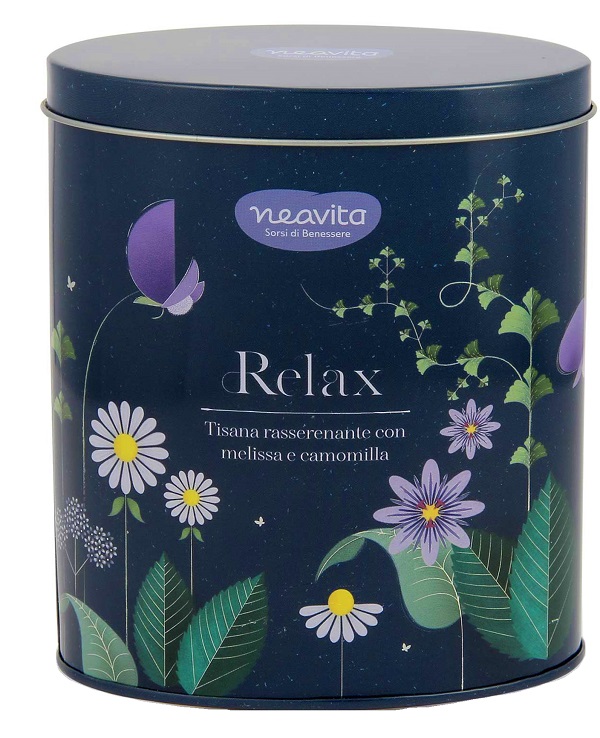 NEAVITA TISANA RELAX FILTROSCRIGNO IN OVAL TIN - lepimpinelle.it