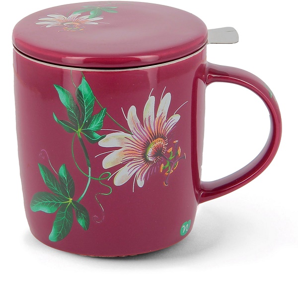 NEAVITA INFUSIERA CON FILTRO ACCIAIO HERBARIUM PASSIFLORA 350 ML - lepimpinelle.it