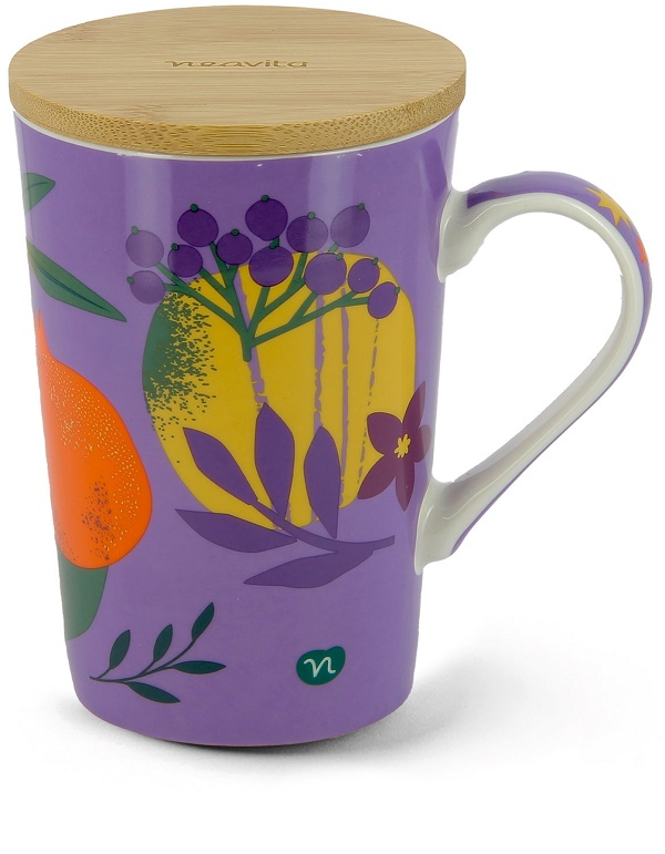 NEAVITA INFUSIERA TAPPO IN LEGNO VIOLA TISANA ALL DAY - lepimpinelle.it